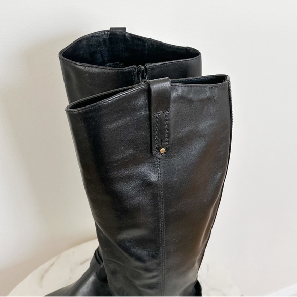 Tory Burch NEW Colton Leather Riding Boots Galleon Leather Black Size 6.5 - Picture 7 of 10